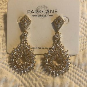 Park Lane gold statement earrings.